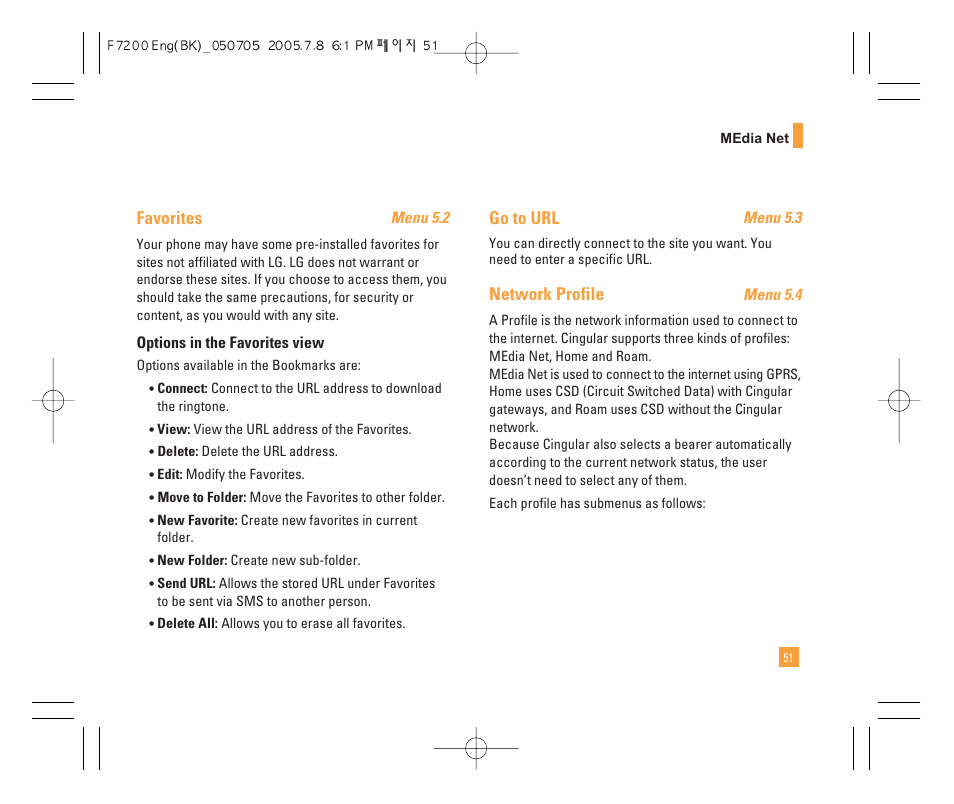 LG F7200 User Manual | Page 53 / 218