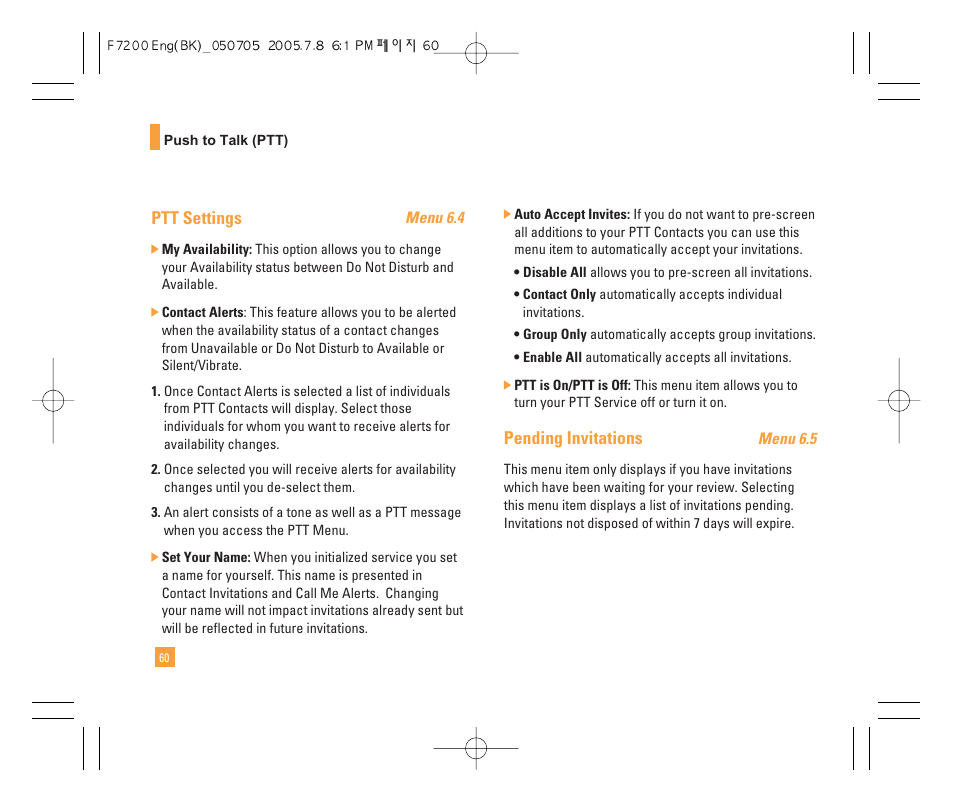LG F7200 User Manual | Page 62 / 218