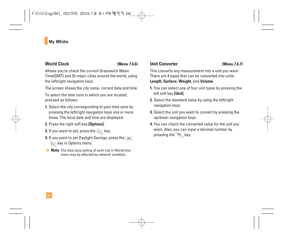 LG F7200 User Manual | Page 68 / 218