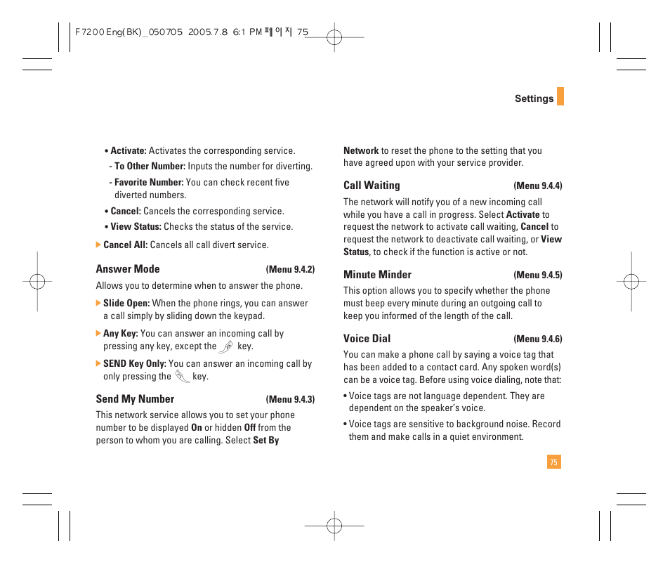 LG F7200 User Manual | Page 77 / 218