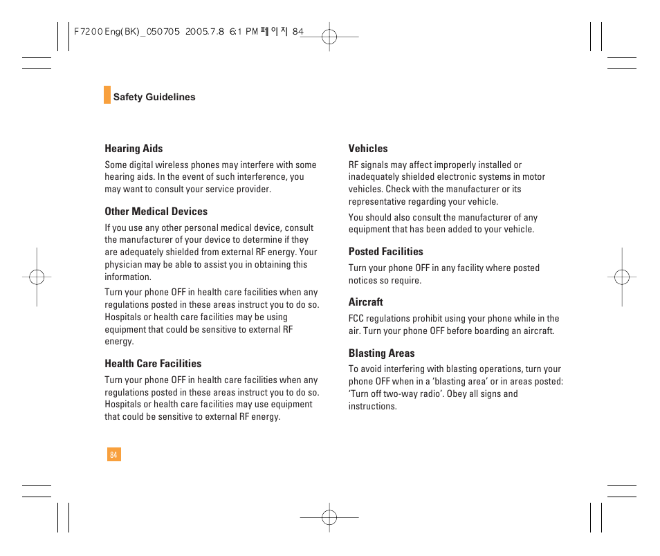 LG F7200 User Manual | Page 86 / 218