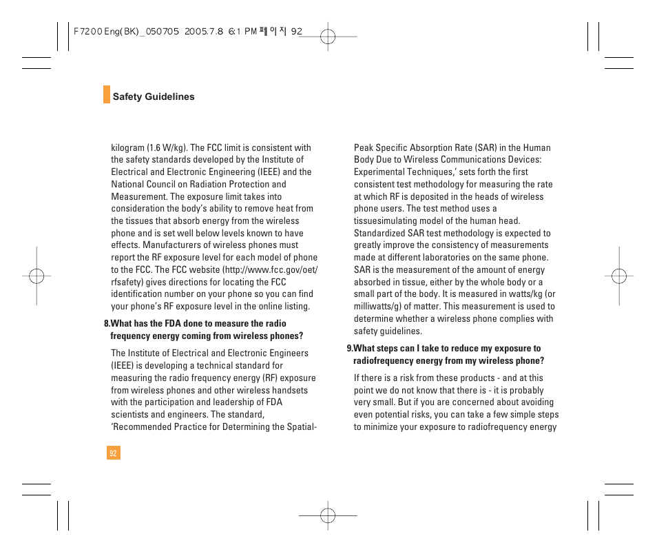 LG F7200 User Manual | Page 94 / 218