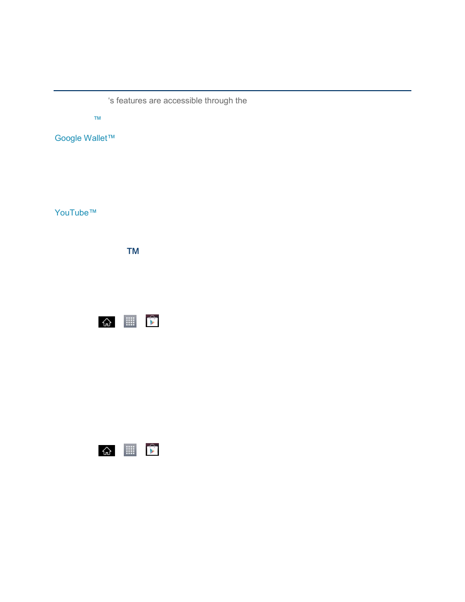 Apps and entertainment, Play store | LG LS840 User Manual | Page 133 / 191