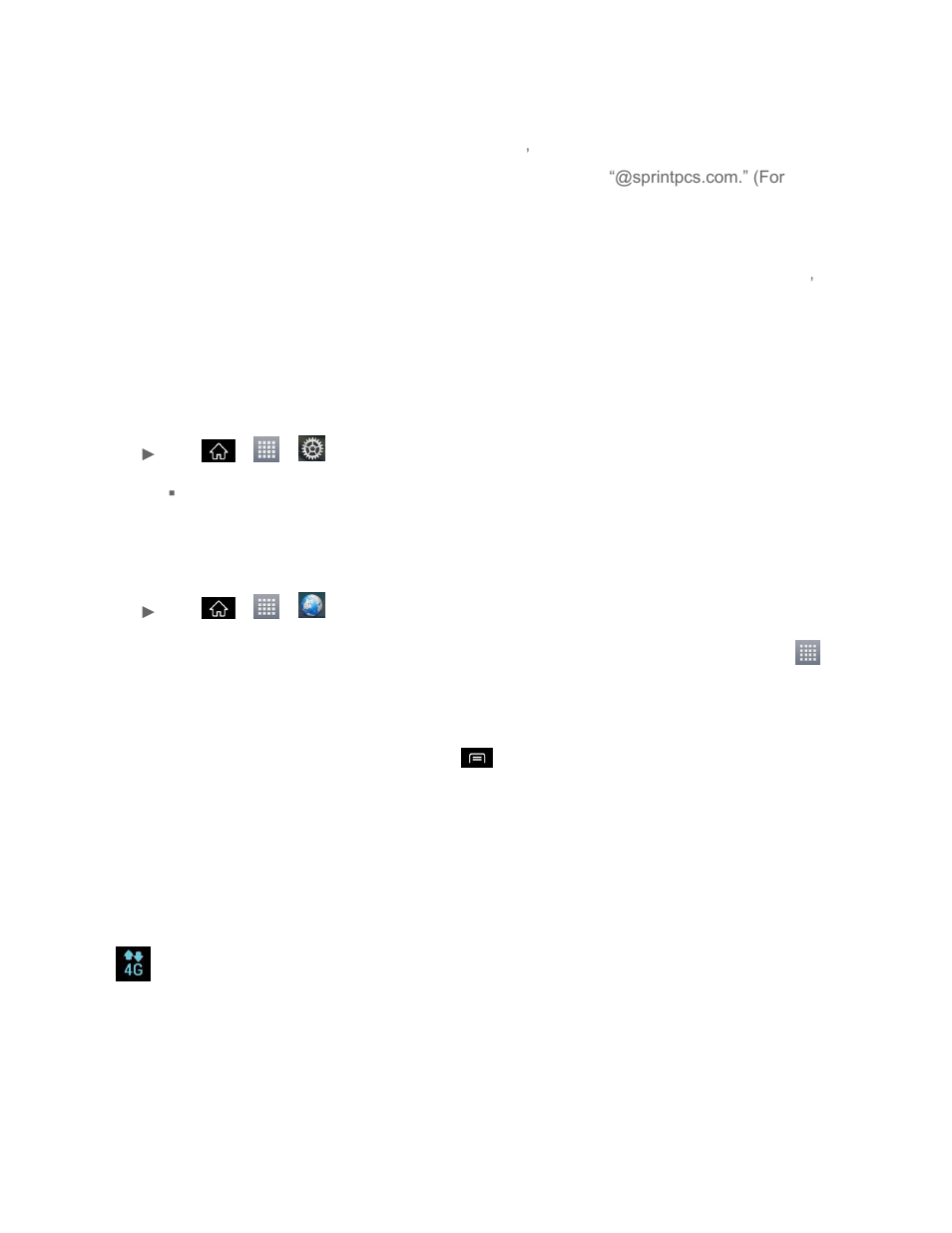 Your user name, Launch a web connection, Data connection status and indicators | LG LS840 User Manual | Page 150 / 191