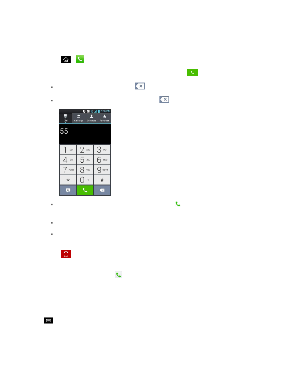 Call using the phone dialer, Dialing options | LG LS840 User Manual | Page 49 / 191
