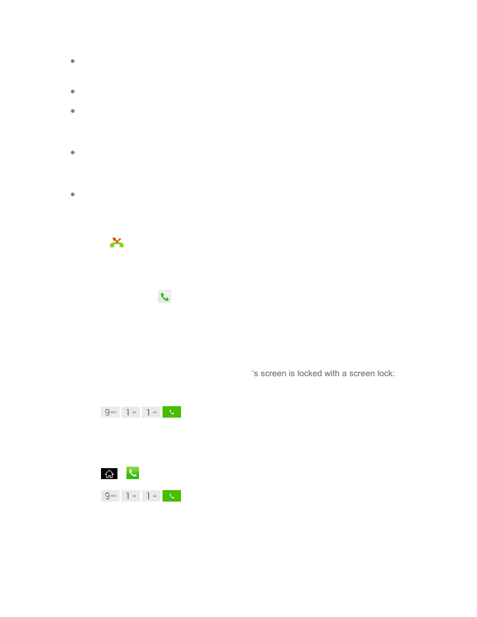Missed call notification, Call emergency numbers | LG LS840 User Manual | Page 50 / 191