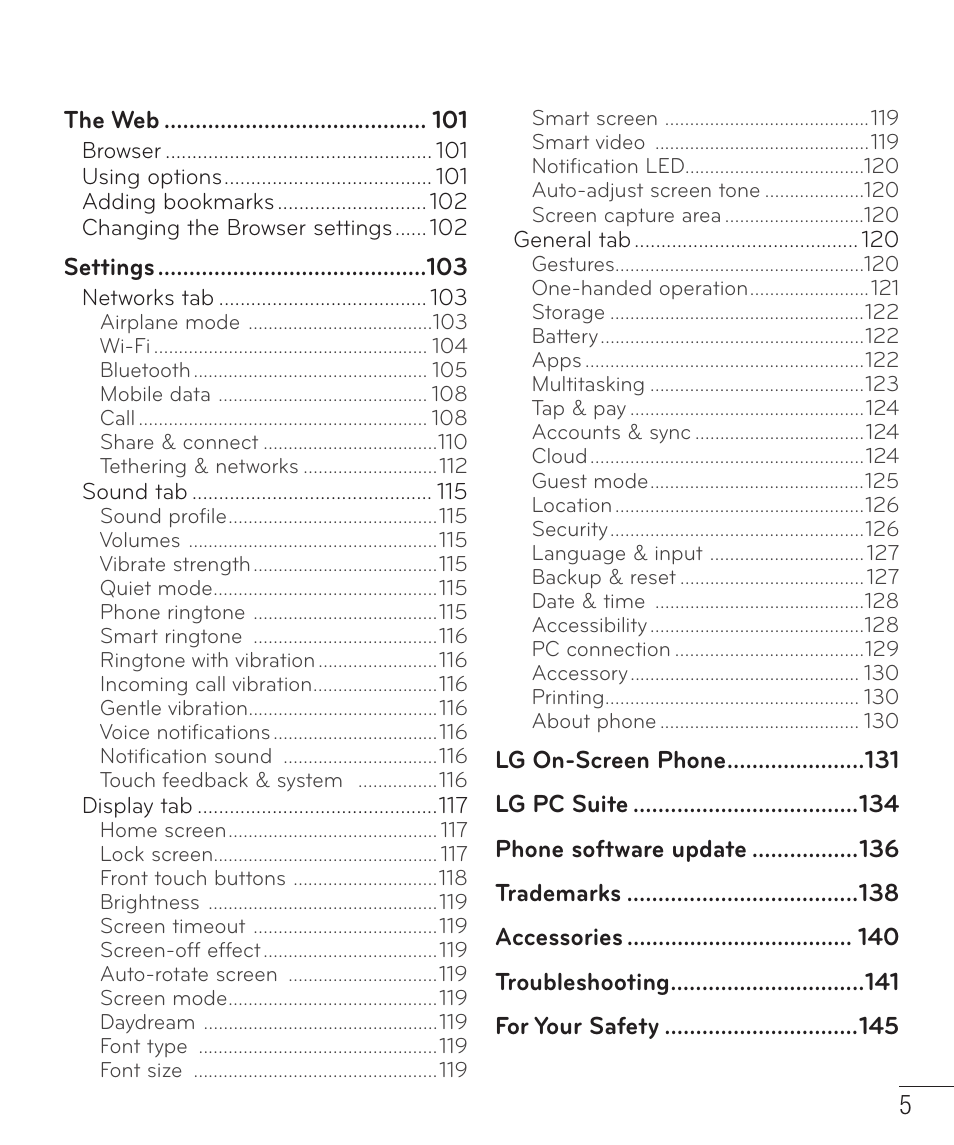 LG D959 User Manual | Page 6 / 173