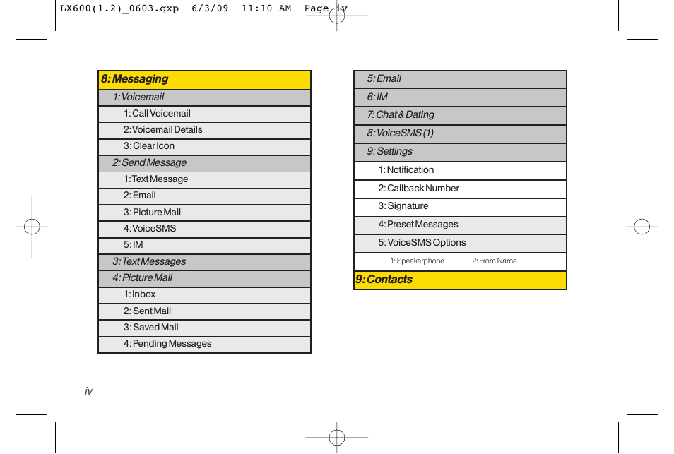 LG LGLX600 User Manual | Page 10 / 193