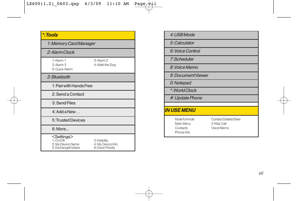 LG LGLX600 User Manual | Page 13 / 193