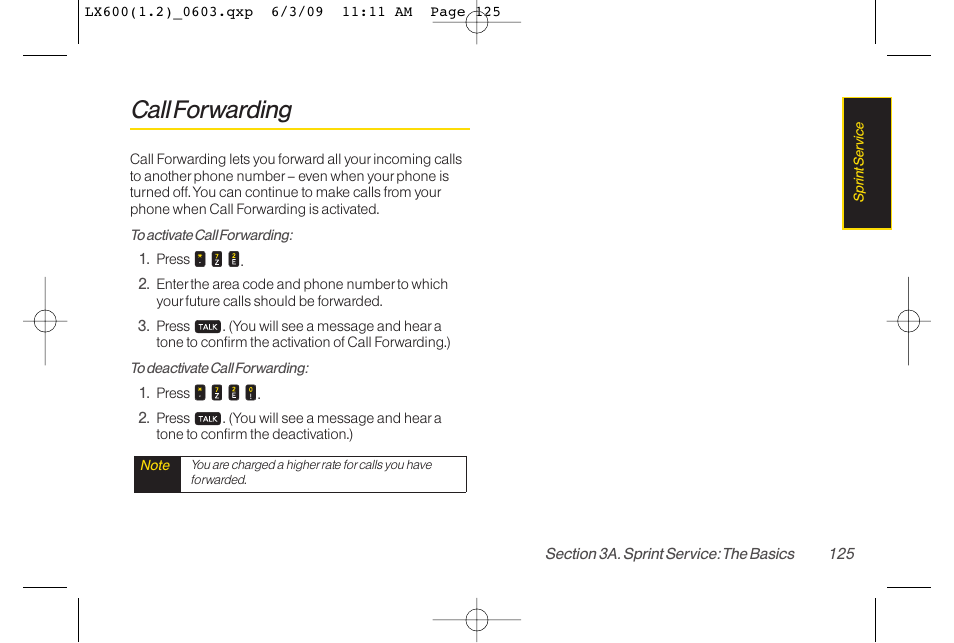 Call forwarding | LG LGLX600 User Manual | Page 139 / 193