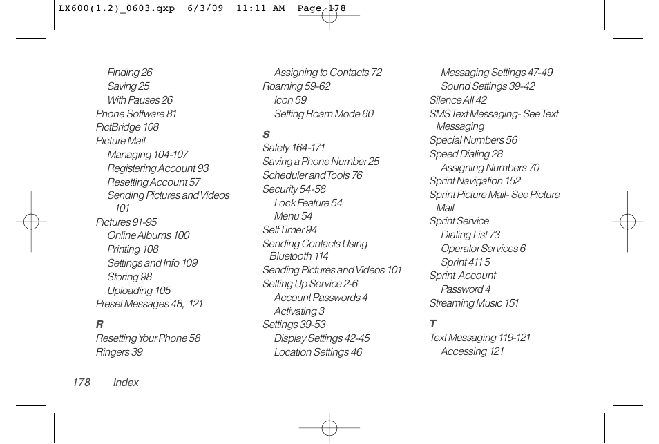 LG LGLX600 User Manual | Page 192 / 193