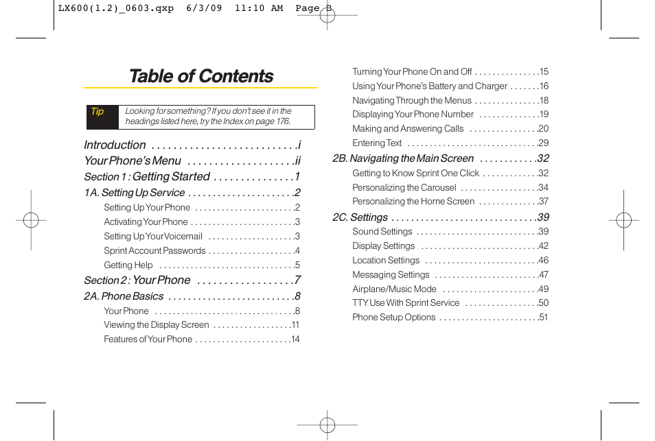 LG LGLX600 User Manual | Page 2 / 193