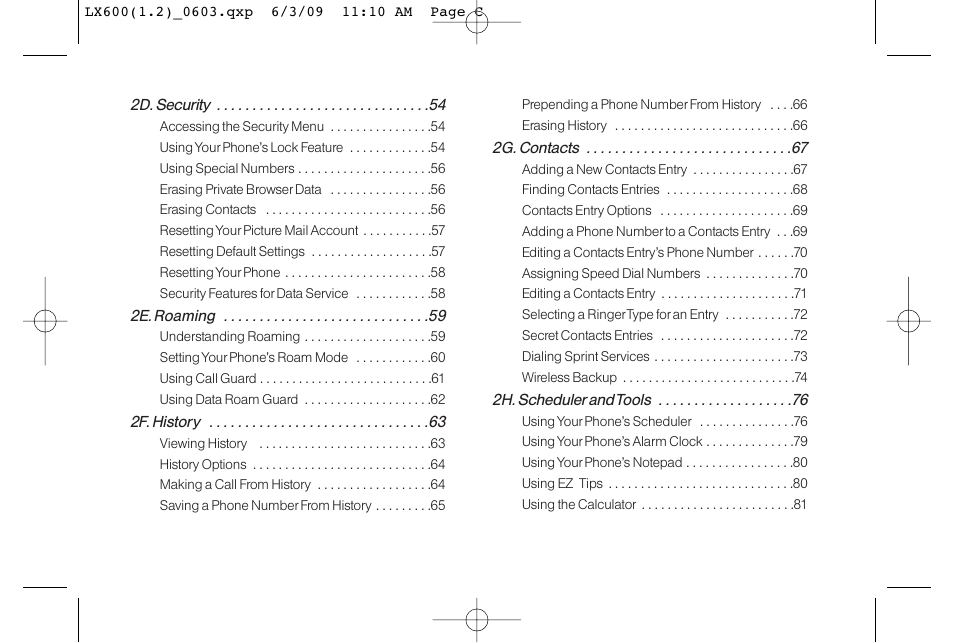 LG LGLX600 User Manual | Page 3 / 193