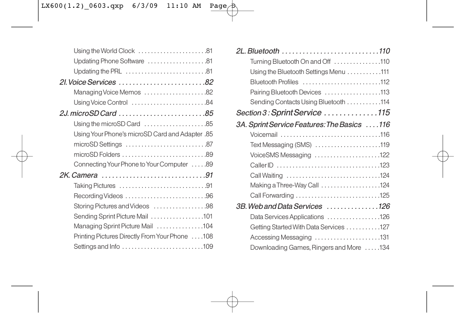 LG LGLX600 User Manual | Page 4 / 193