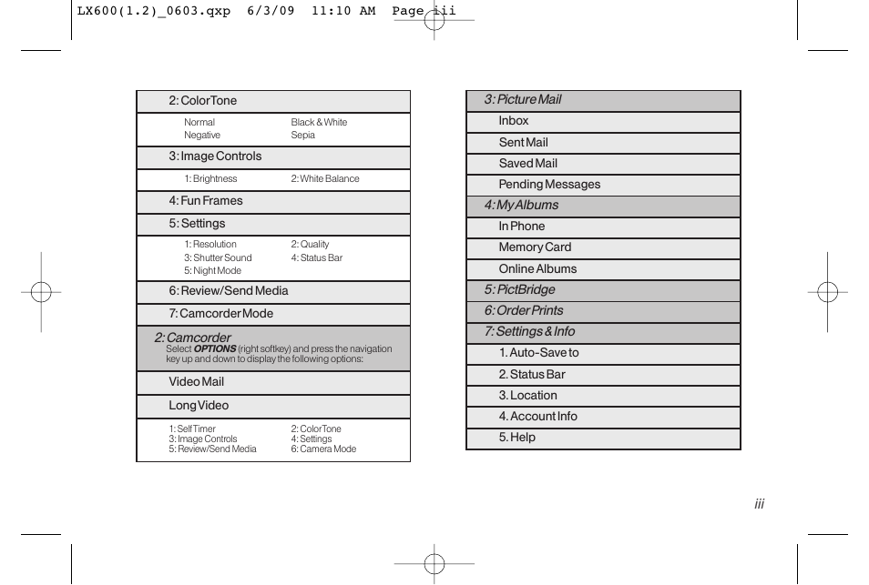 LG LGLX600 User Manual | Page 9 / 193