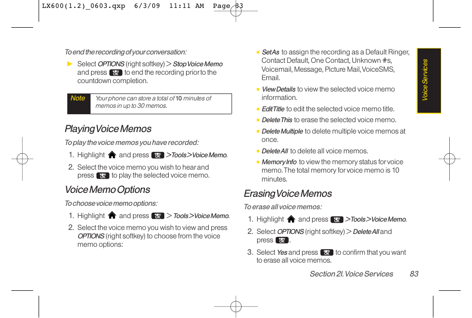 LG LGLX600 User Manual | Page 97 / 193