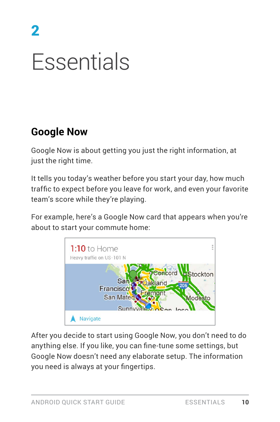 2 explore your tablet, Essentials, Google now | LG LGD820Z User Manual | Page 14 / 53