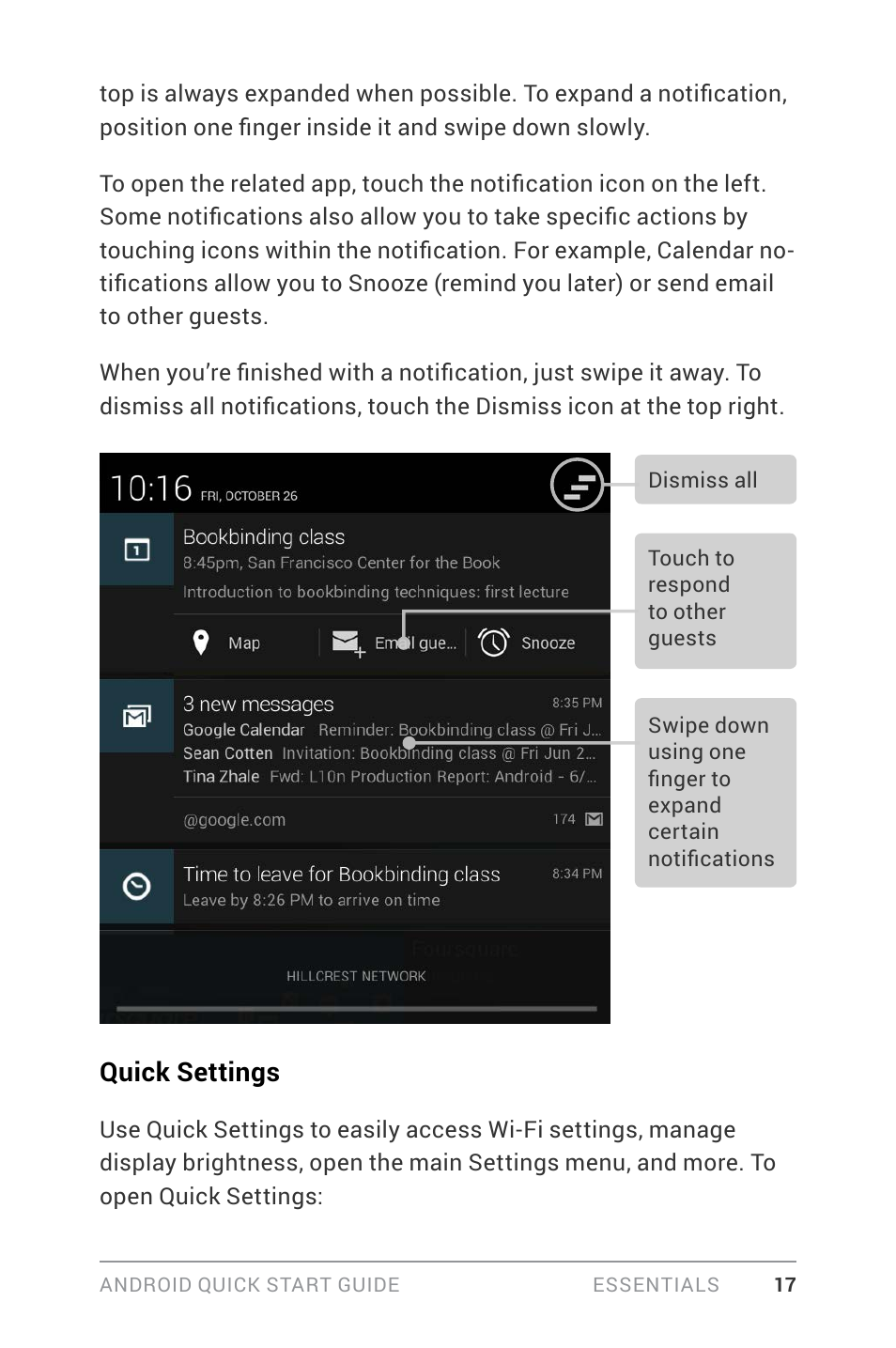 Quick settings | LG LGD820Z User Manual | Page 21 / 53