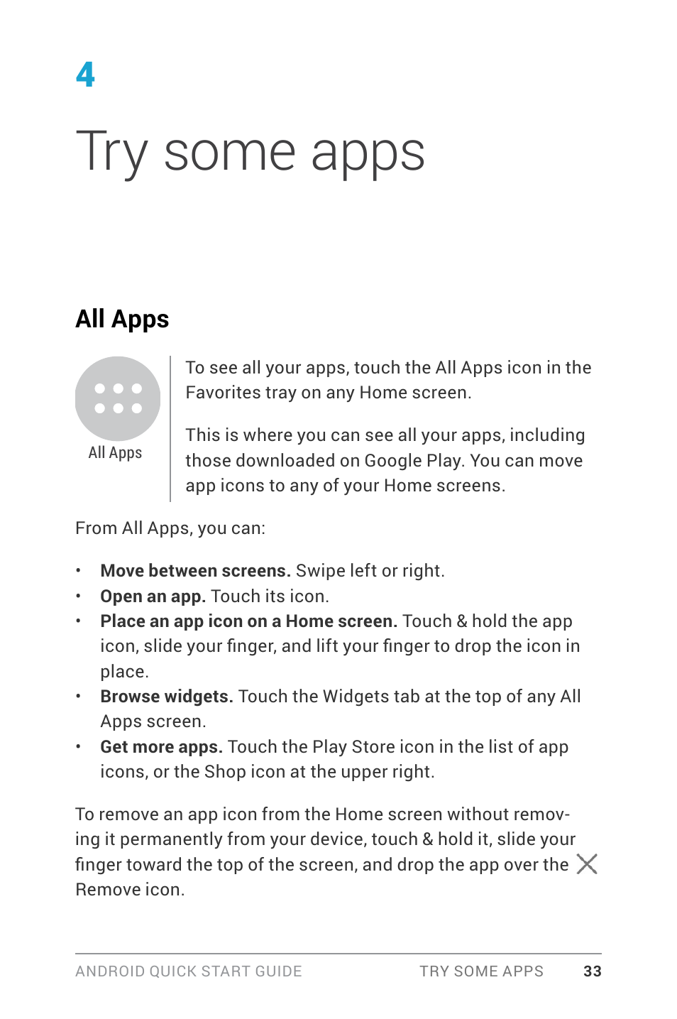 4 try some apps, Try some apps, All apps | LG LGD820Z User Manual | Page 37 / 53