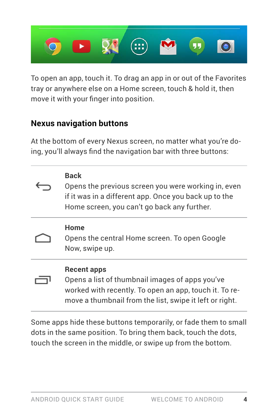 Nexus navigation buttons | LG LGD820Z User Manual | Page 8 / 53