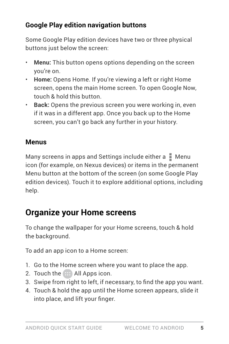 Organize your home screens | LG LGD820Z User Manual | Page 9 / 53