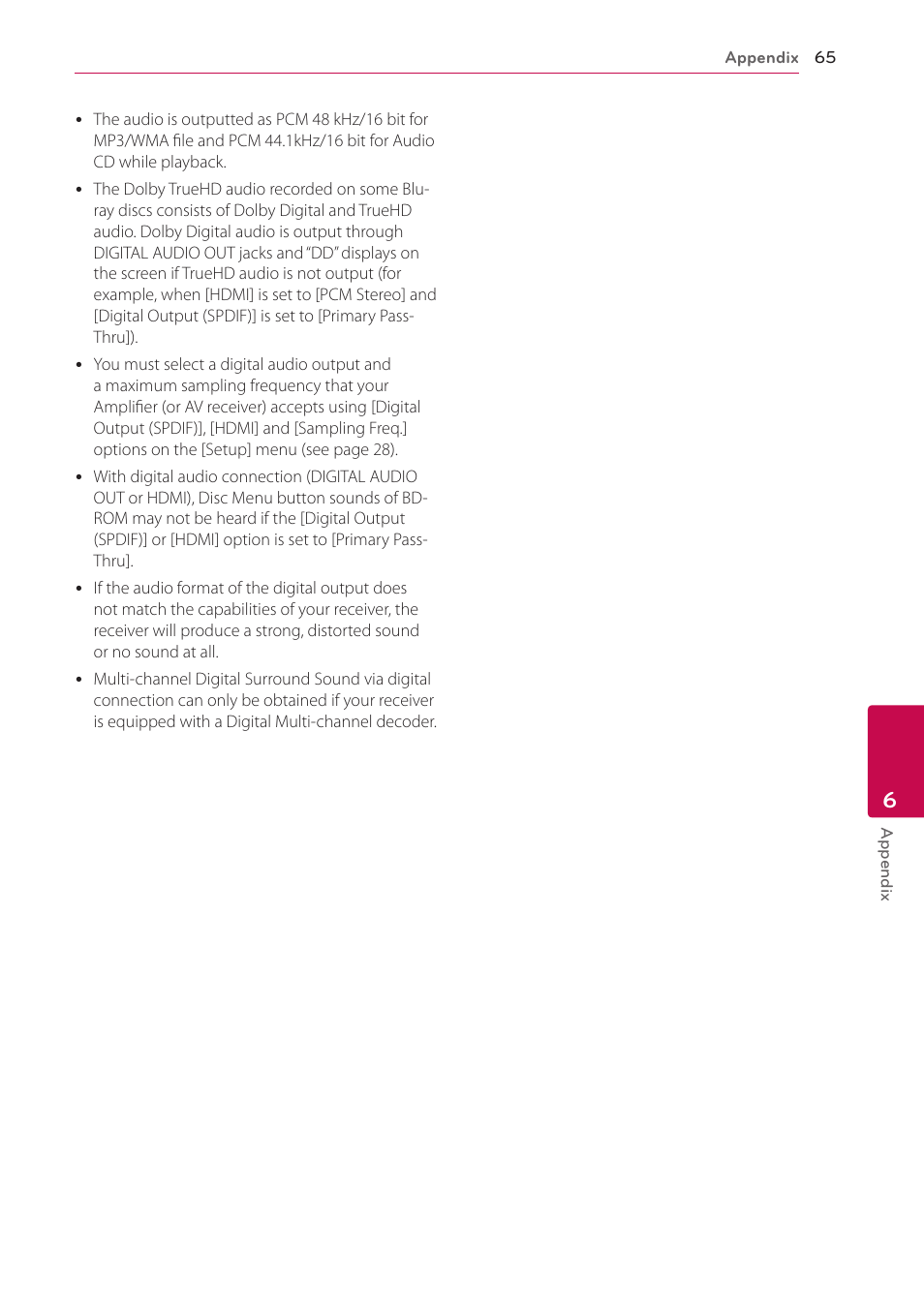 LG BD670 User Manual | Page 65 / 70