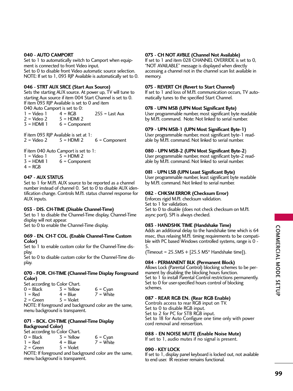 LG 37LG700H User Manual | Page 101 / 136