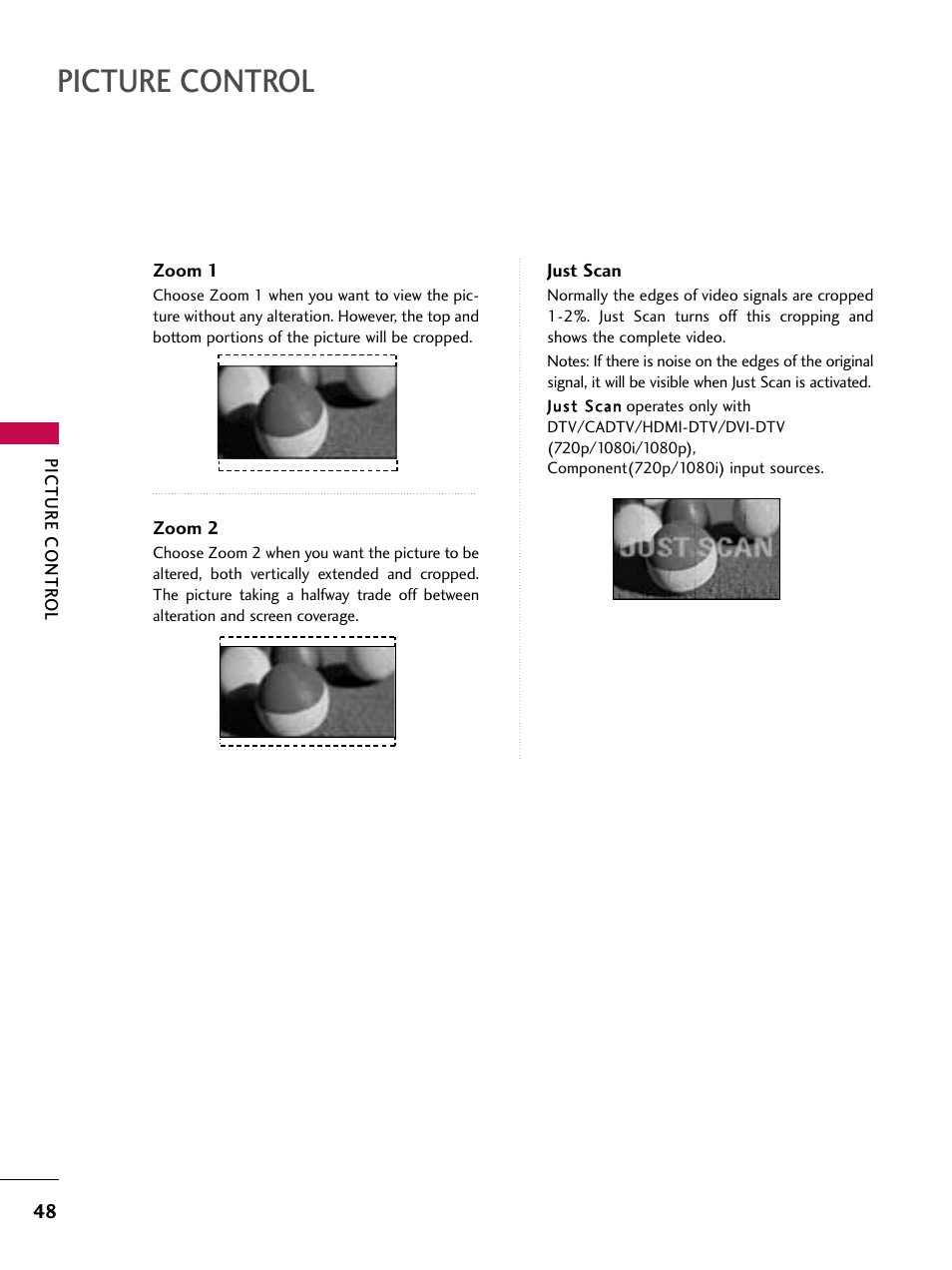 Picture control | LG 37LG700H User Manual | Page 50 / 136