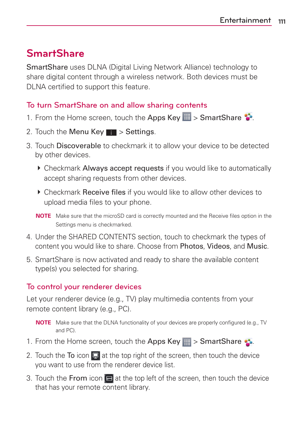 Smartshare | LG AS870 User Manual | Page 111 / 172