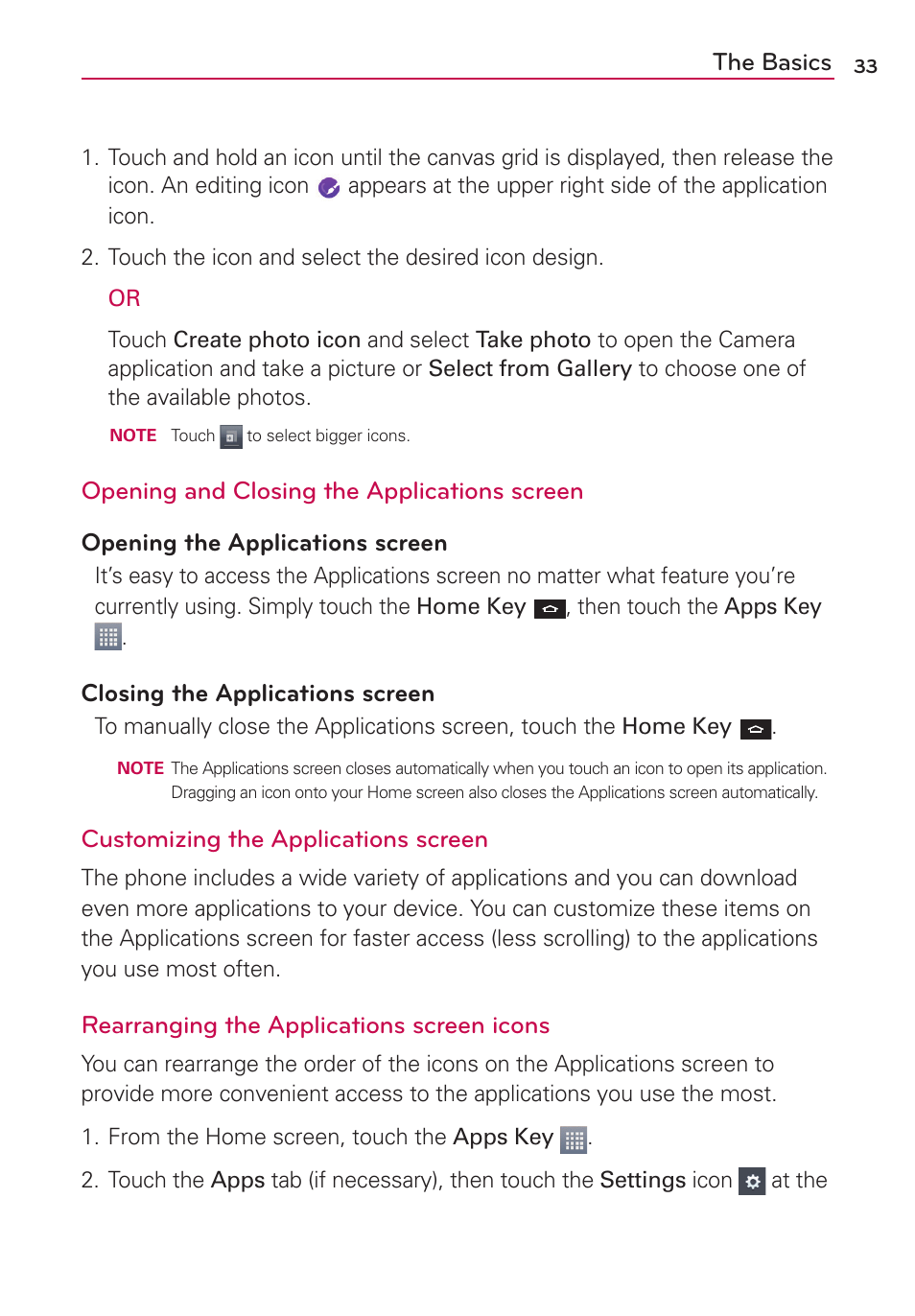 LG AS870 User Manual | Page 33 / 172