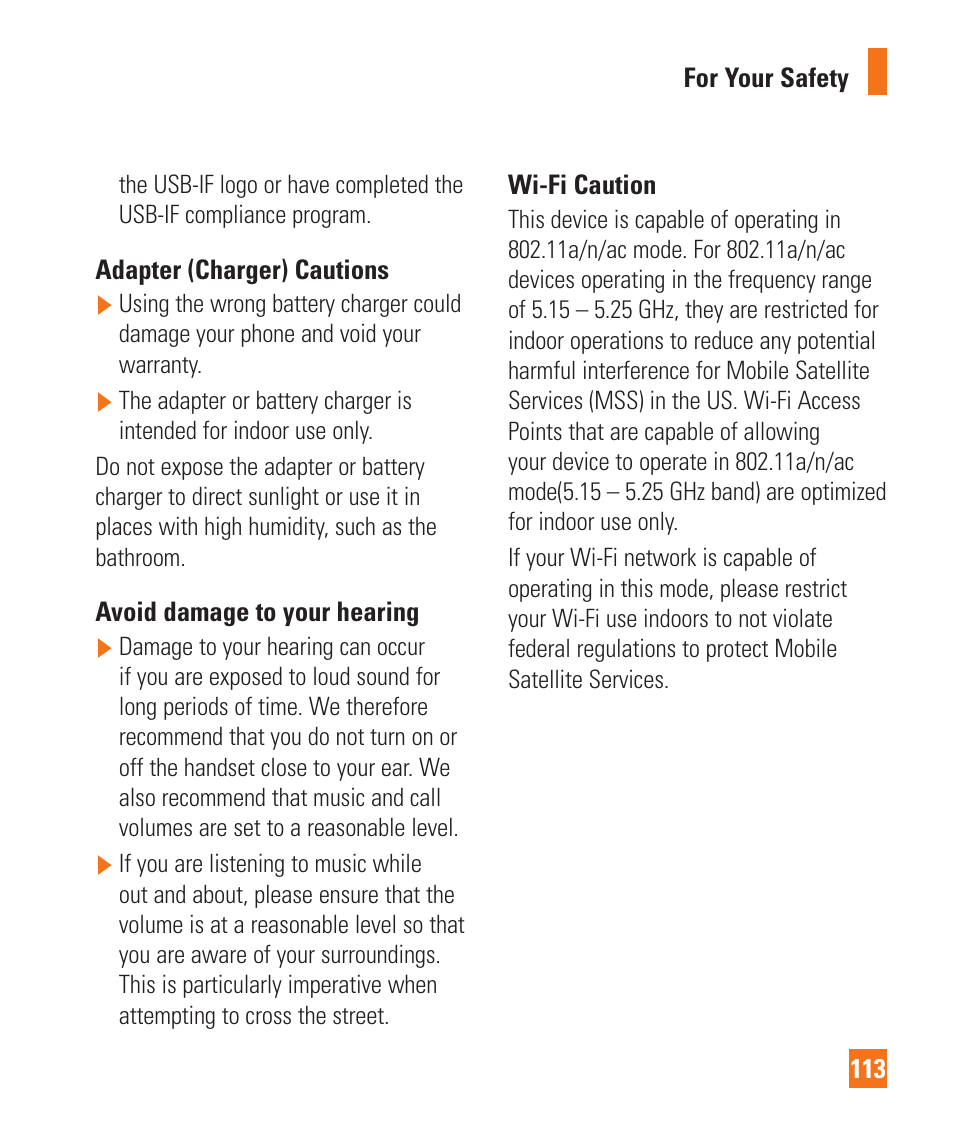 LG LGD950 User Manual | Page 113 / 136