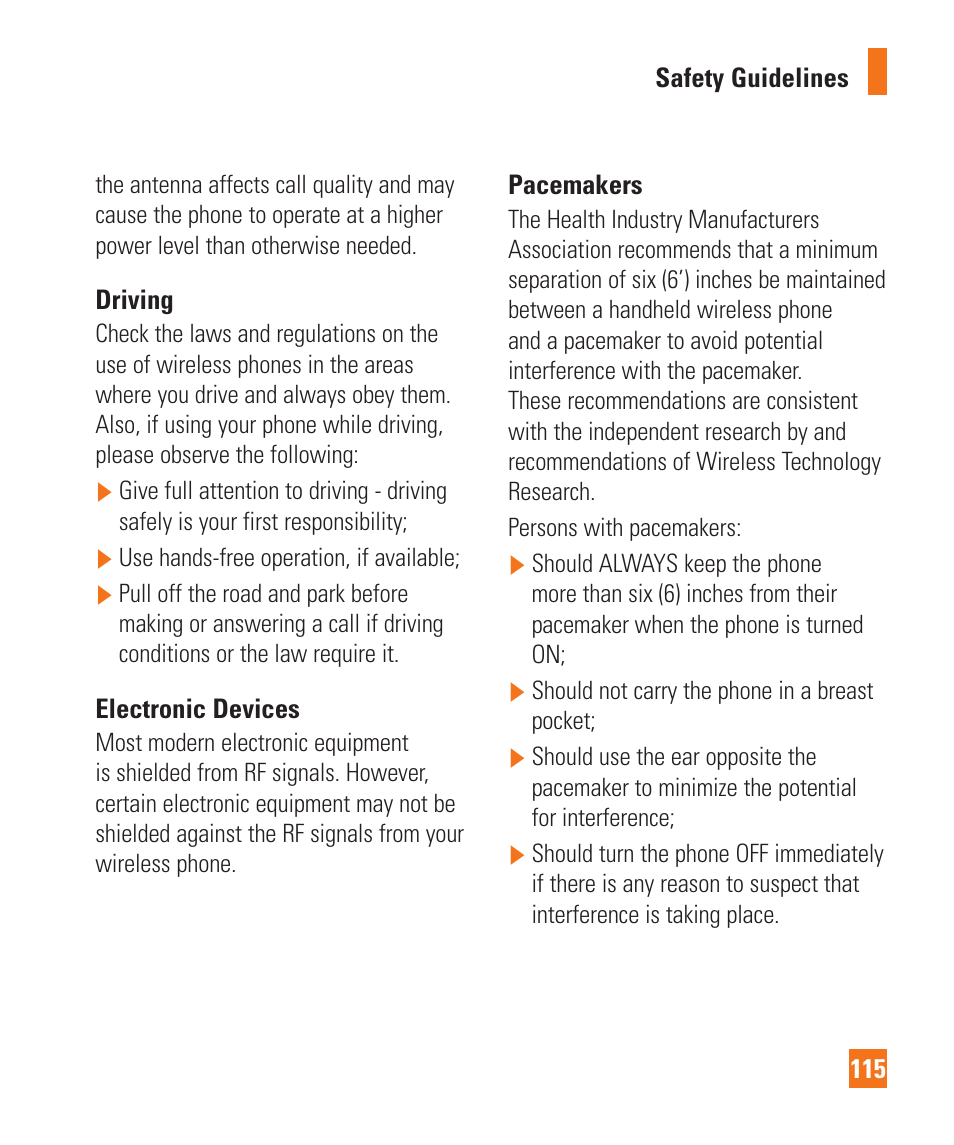 LG LGD950 User Manual | Page 115 / 136