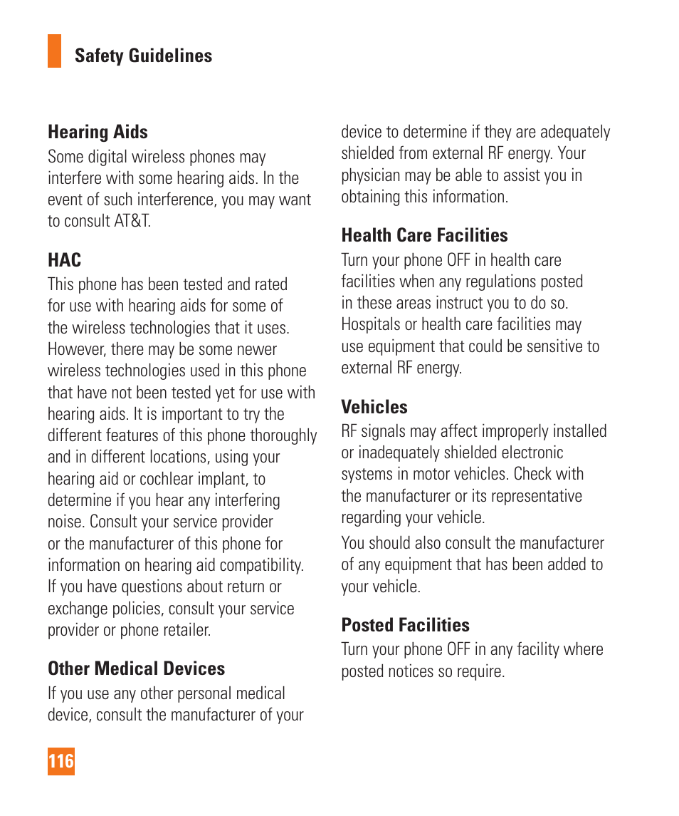 LG LGD950 User Manual | Page 116 / 136