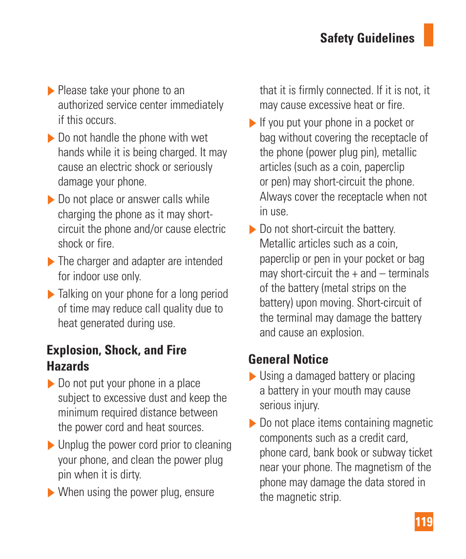 LG LGD950 User Manual | Page 119 / 136