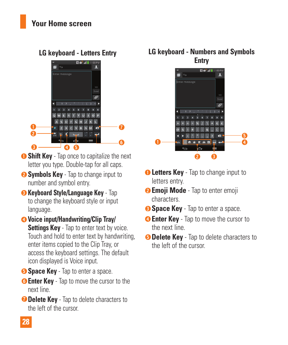 LG LGD950 User Manual | Page 28 / 136