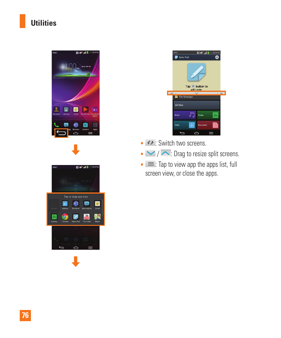 LG LGD950 User Manual | Page 76 / 136