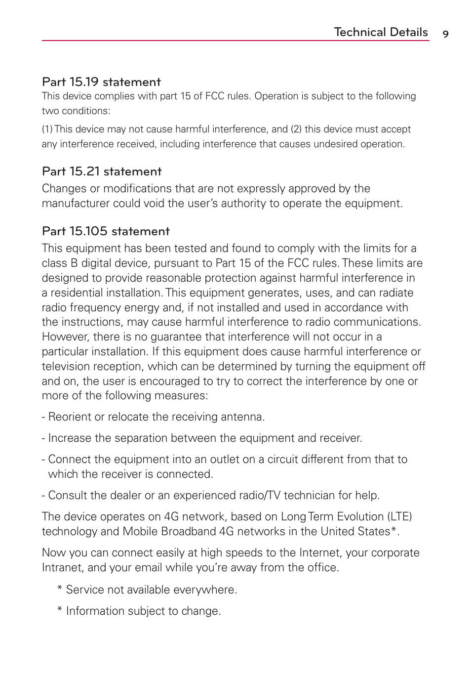 LG LGMS500 User Manual | Page 11 / 120