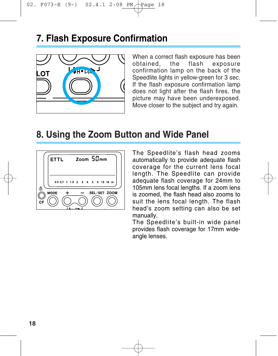 Canon 550 EX User Manual | Page 18 / 128