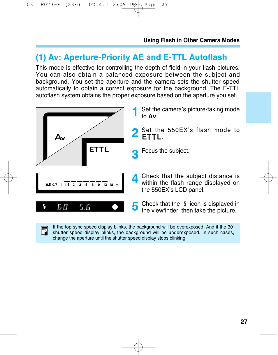 Canon 550 EX User Manual | Page 27 / 128