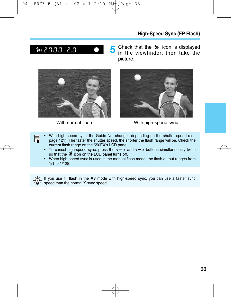 Canon 550 EX User Manual | Page 33 / 128