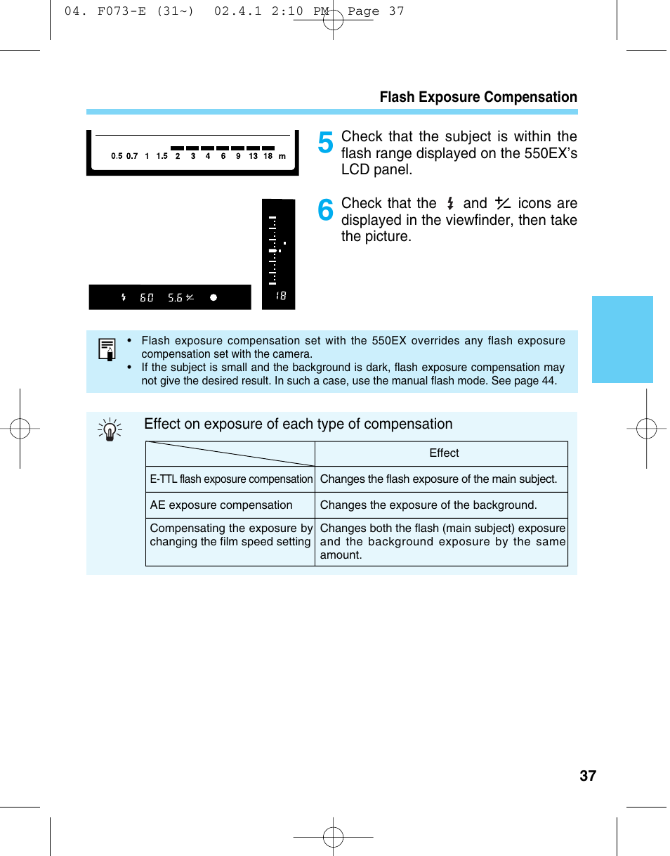 Canon 550 EX User Manual | Page 37 / 128