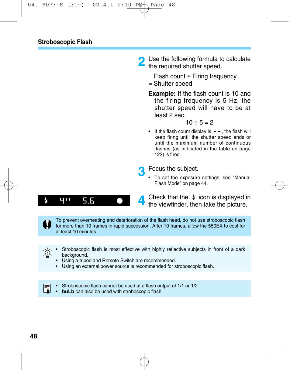 Canon 550 EX User Manual | Page 48 / 128