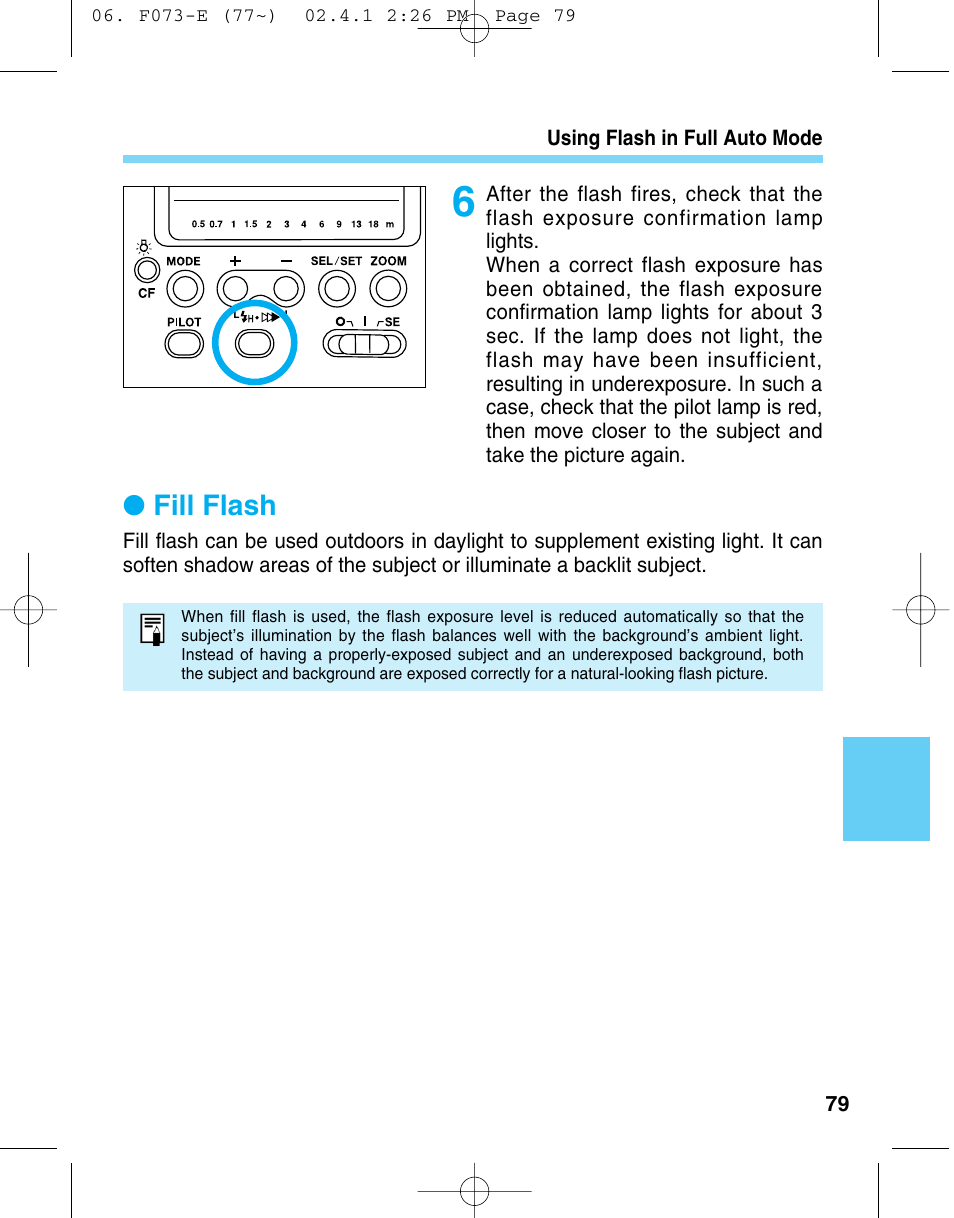 Fill flash | Canon 550 EX User Manual | Page 79 / 128