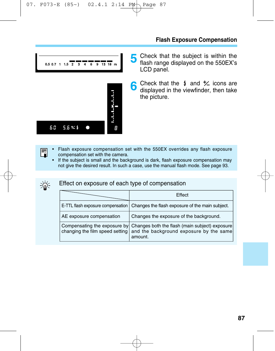 Canon 550 EX User Manual | Page 87 / 128