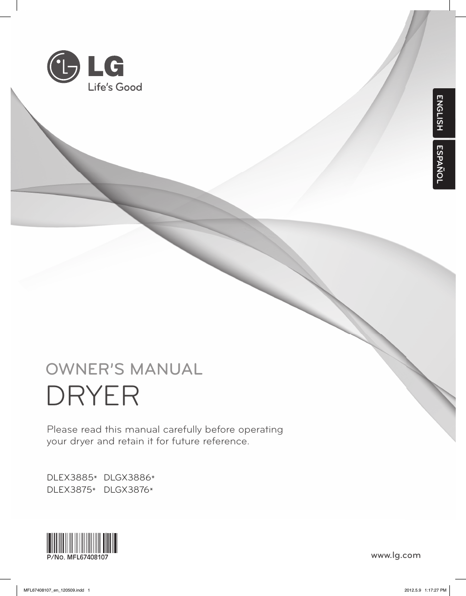 LG LSDE388VS User Manual | 100 pages