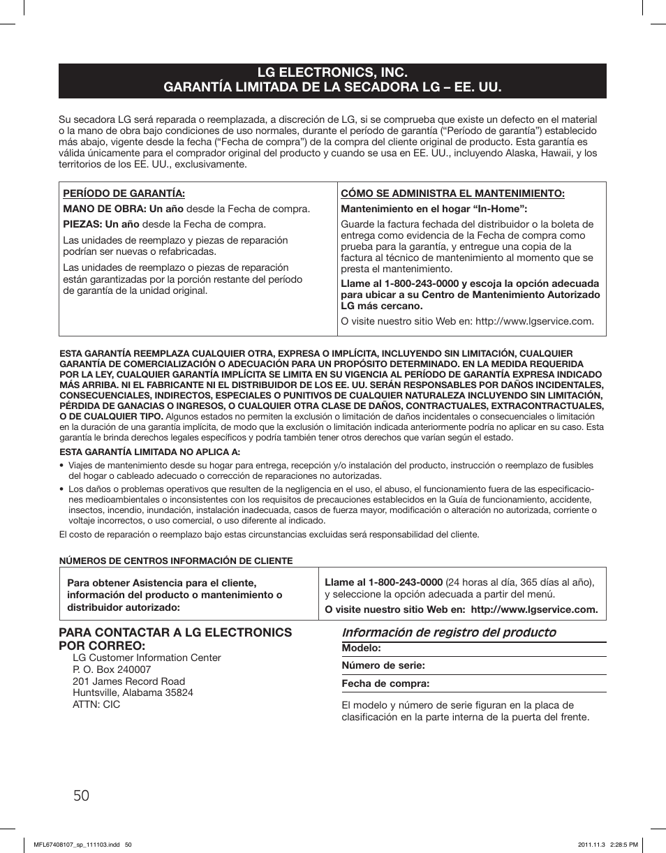 LG LSDE388VS User Manual | Page 98 / 100