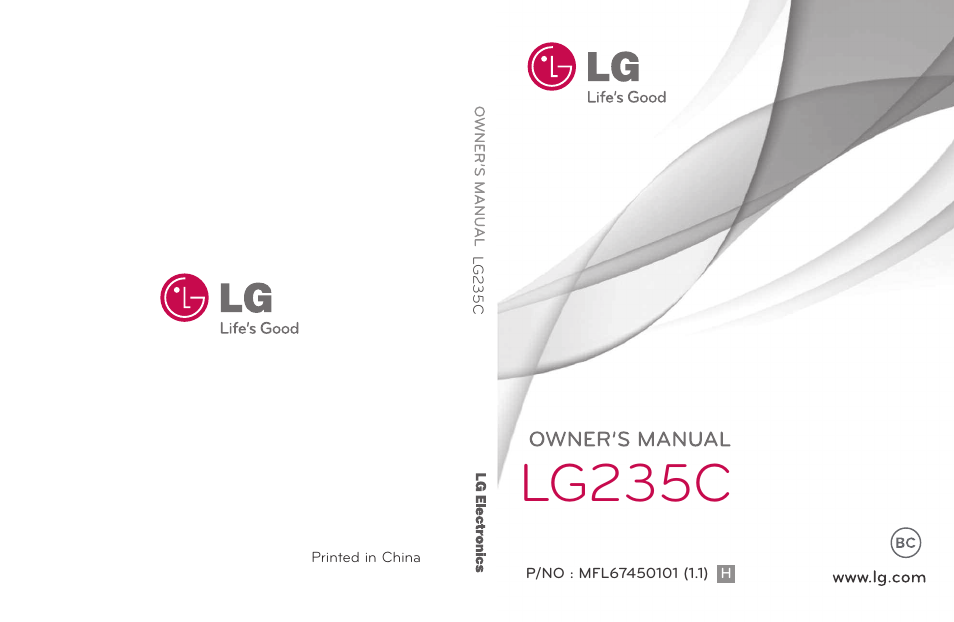 LG LG235C User Manual | 217 pages