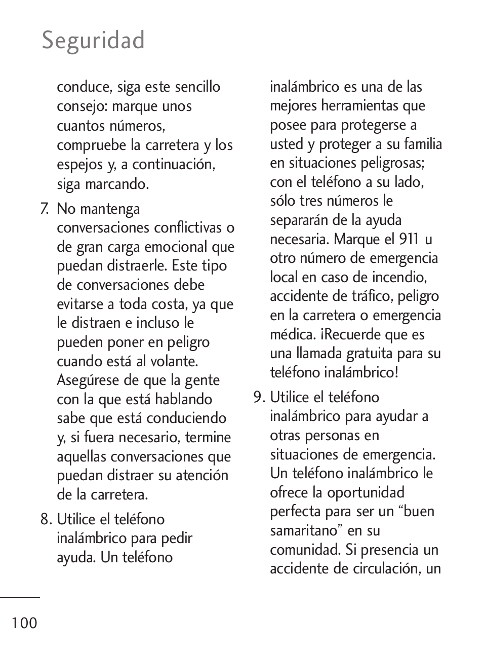 Seguridad | LG LG235C User Manual | Page 202 / 217
