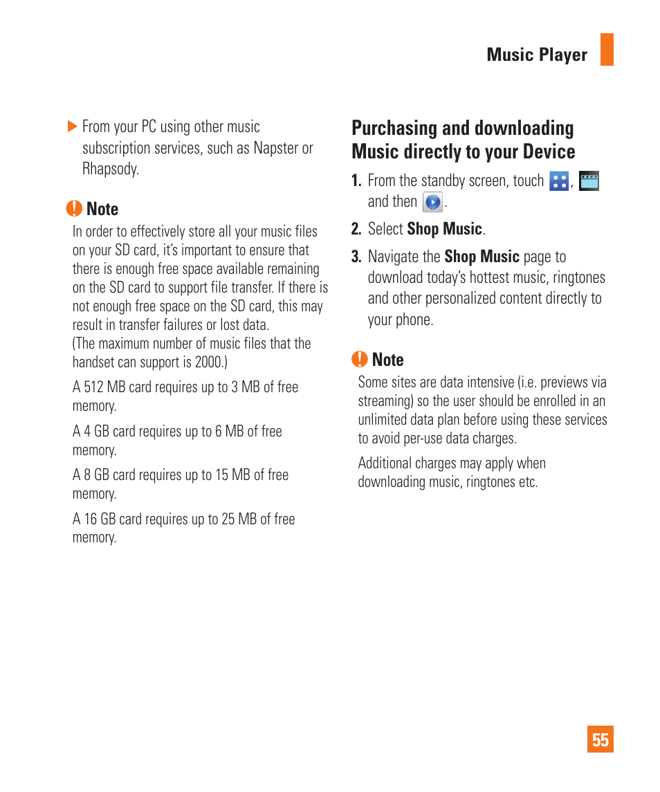 LG C395 User Manual | Page 55 / 120