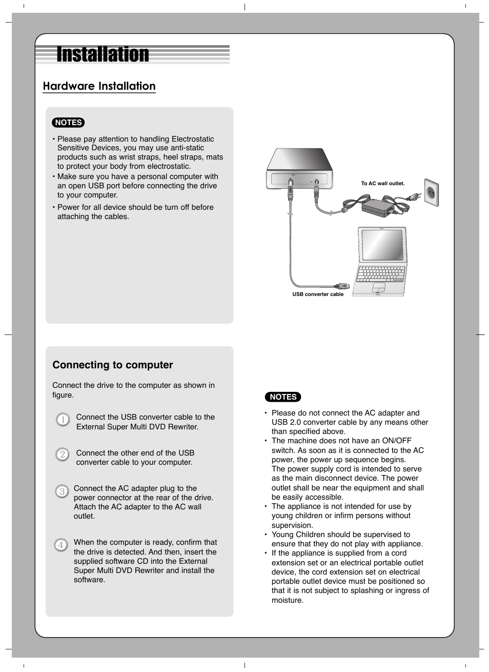 LG GE20LU10 User Manual | 4 pages
